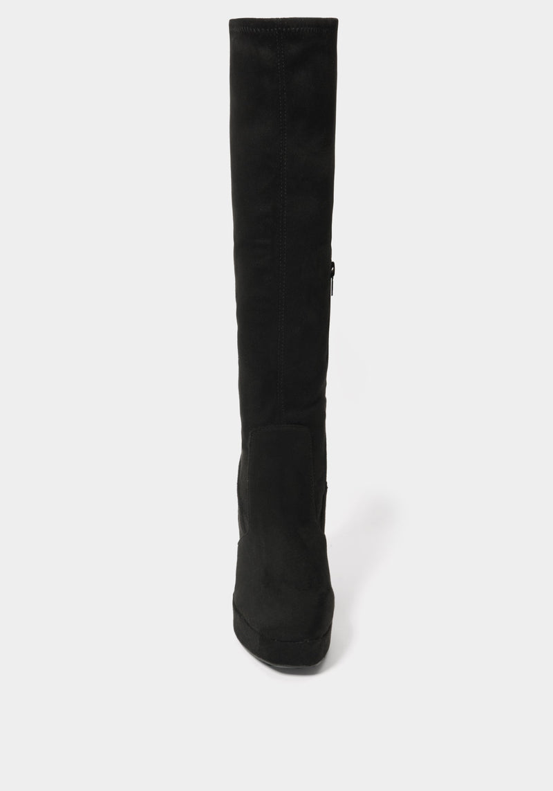 Black Suedette