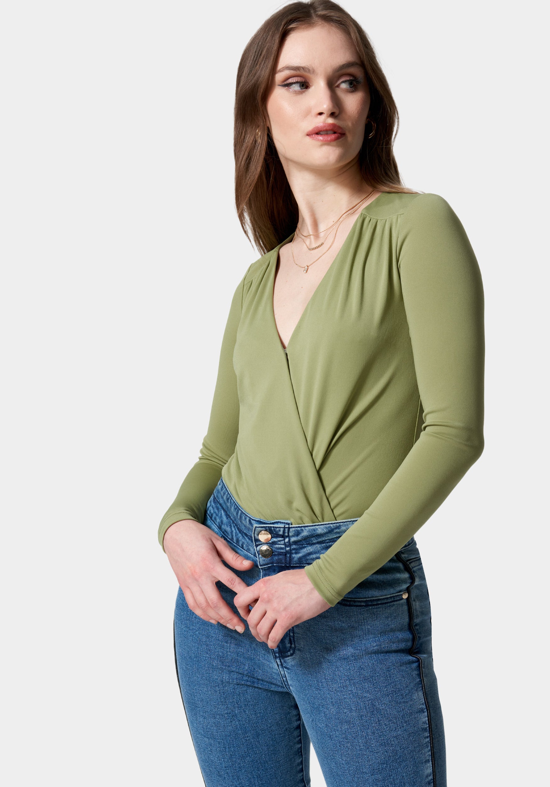 Wrapped Knit Bodysuit