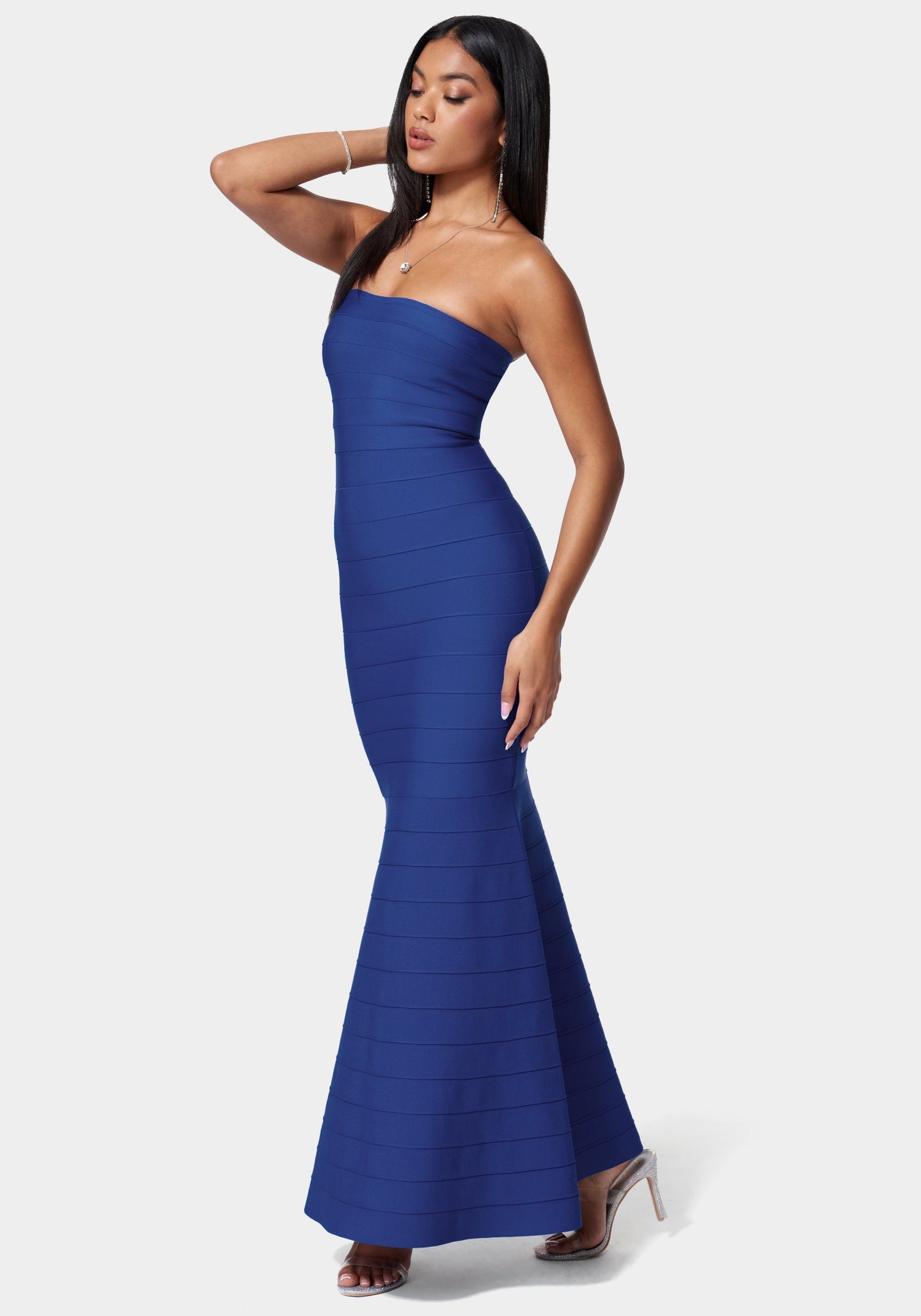 Luxe Bandage Strapless Gown bebe