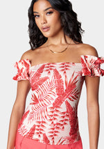 Rose Palm Print