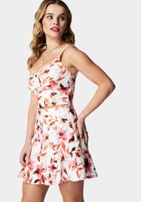 Contrast Floral Print