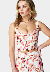 Contrast Floral Print