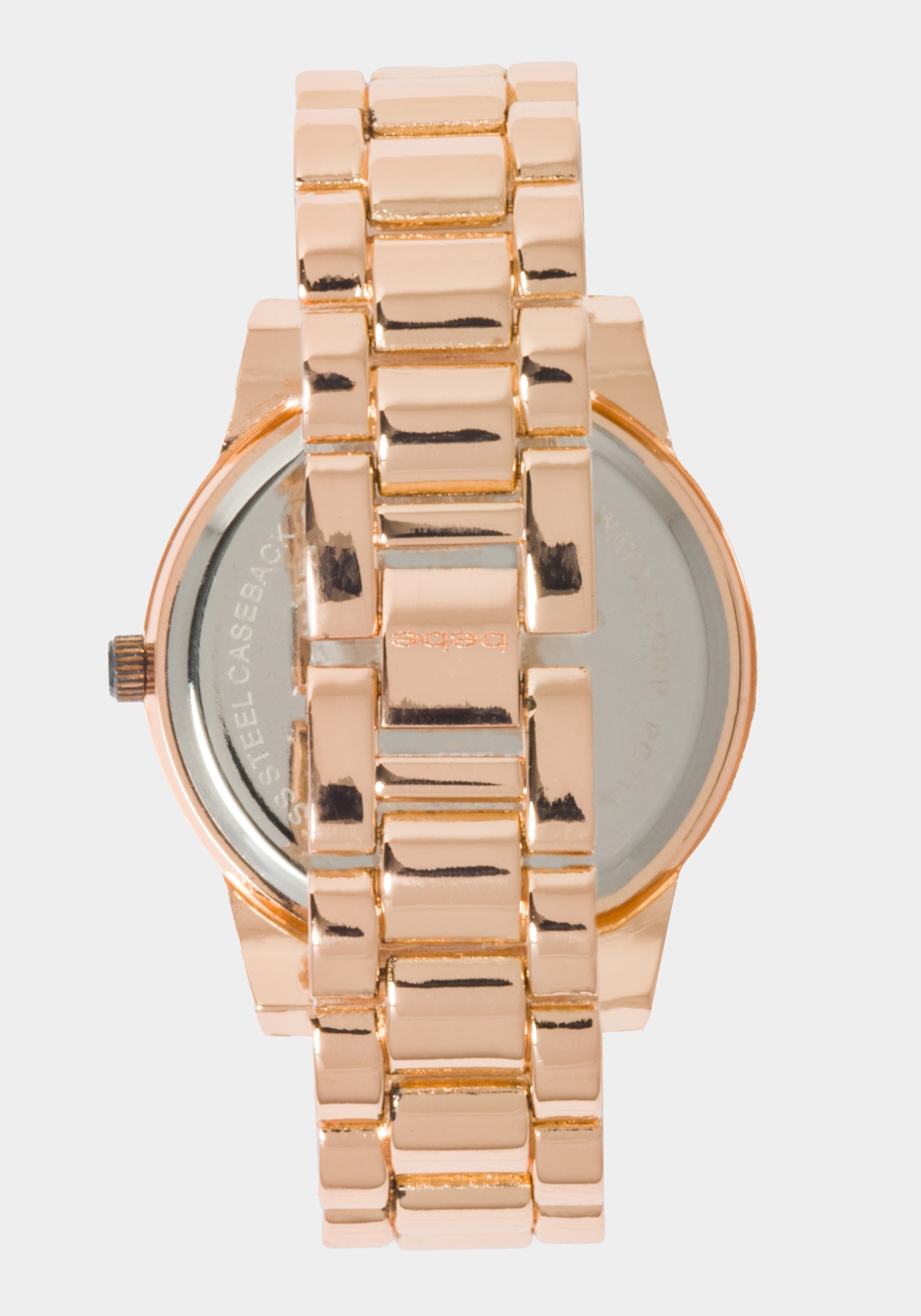 Silver Dial Crystal Bezel Watch – bebe