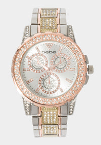 Tri-Tone Silver-Gold-Rose Gold