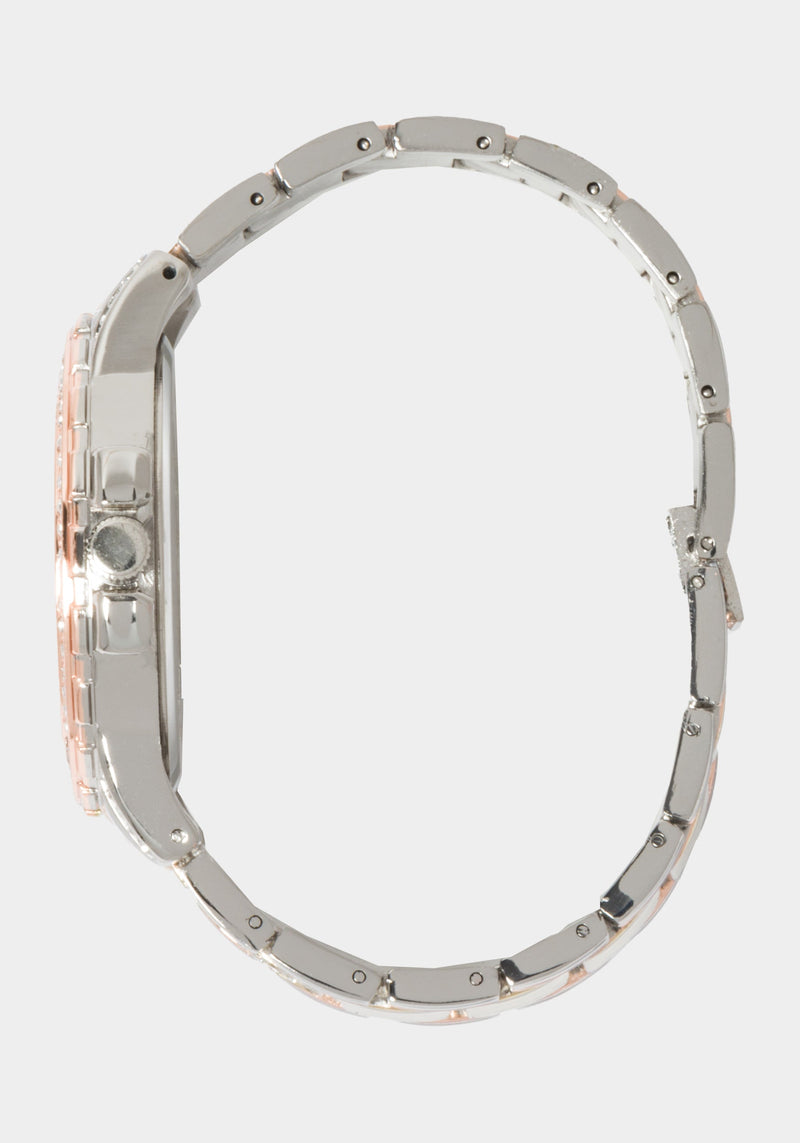 Tri-Tone Silver-Gold-Rose Gold