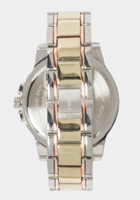 Tri-Tone Silver-Gold-Rose Gold