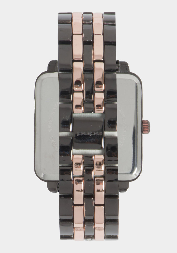 Two-Tone Gun Metal-Rose Gold