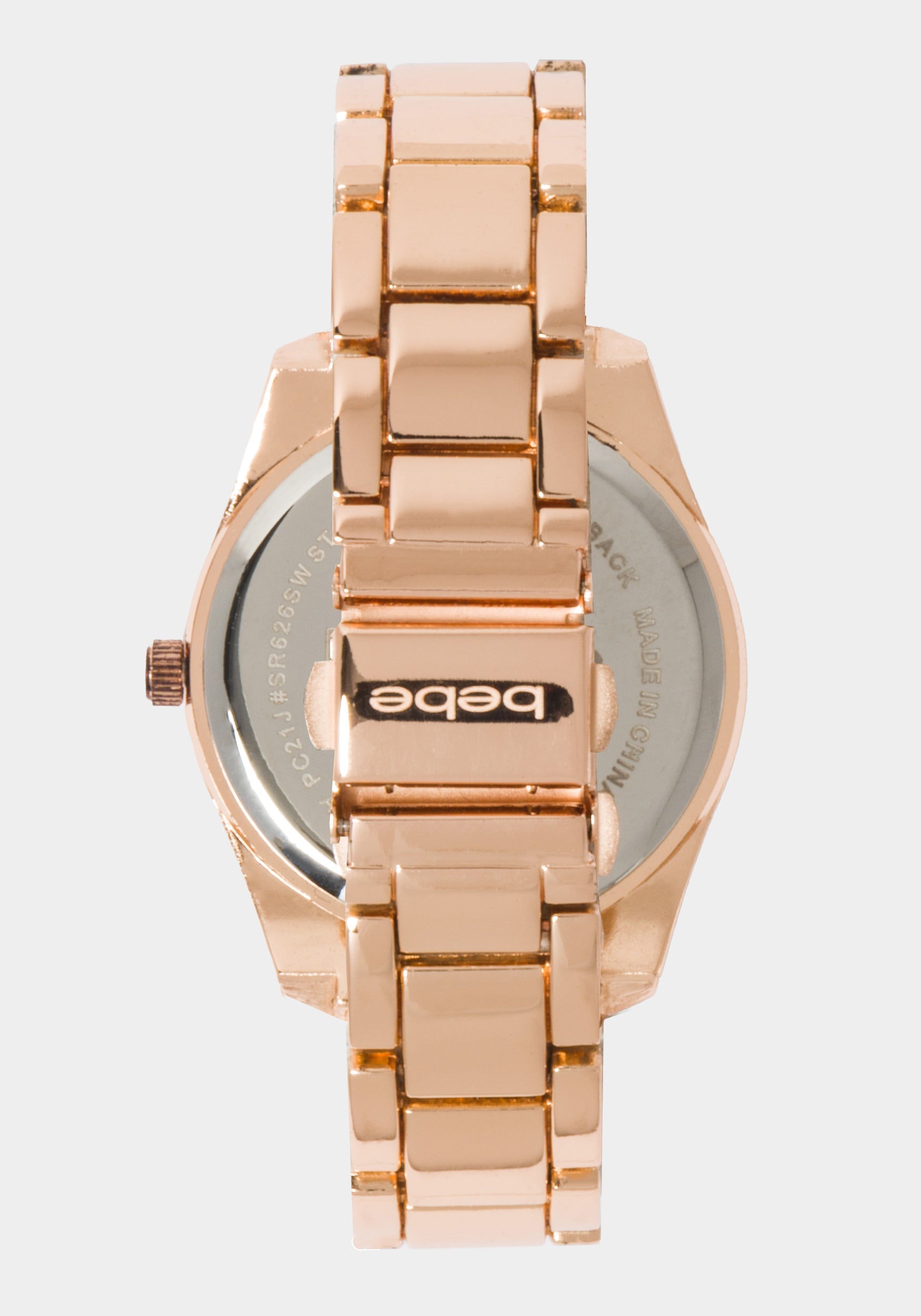 Rose Dial Crystal Bezel Watch – bebe